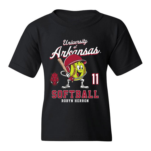 Arkansas - NCAA Softball : Robyn Herron - Youth T-Shirt Fashion Shersey