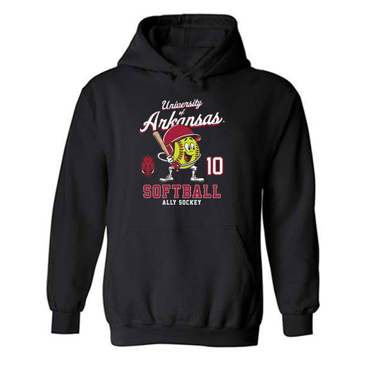 Arkansas - NCAA Softball : Ally Sockey - Hooded Sweatshirt Fashion Shersey