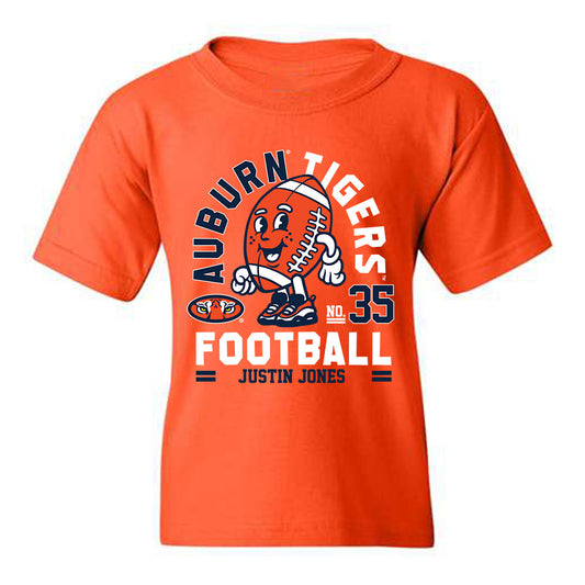 Auburn - NCAA Football : Justin Jones - Orange Fashion Youth T-Shirt
