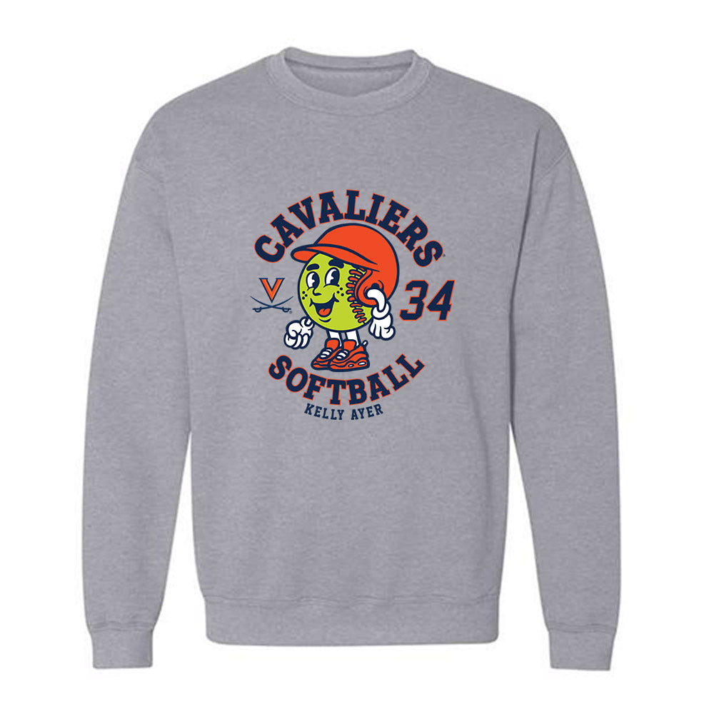 Virginia - NCAA Softball : Kelly Ayer - Crewneck Sweatshirt Fashion Shersey