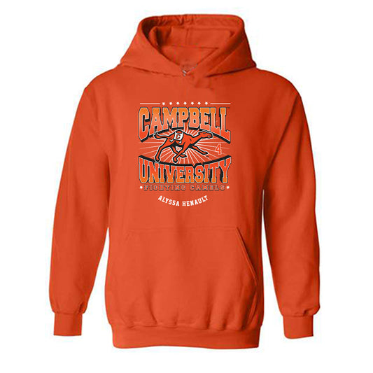 Campbell - NCAA Softball : Alyssa Henault - Hooded Sweatshirt Fashion Shersey