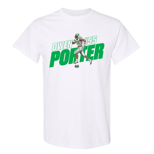 Marshall - NCAA Football : Owen Porter - Caricature Short Sleeve T-Shirt