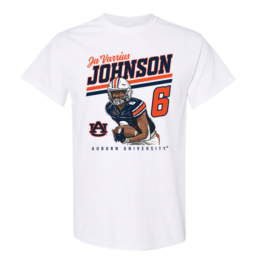 Auburn - NCAA Football : Ja'Varrius Johnson - Caricature Short Sleeve T-Shirt