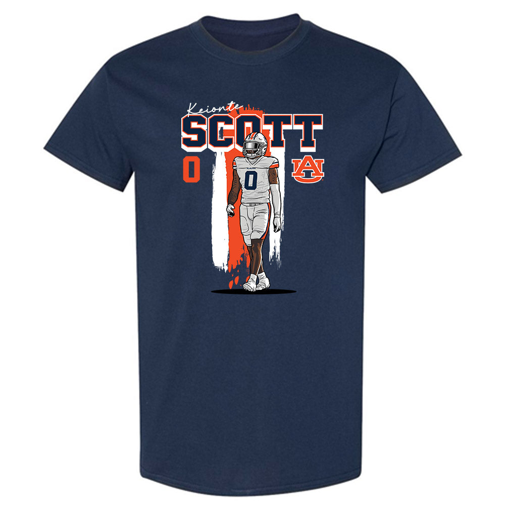 Auburn - NCAA Football : Keionte Scott - Caricature Short Sleeve T-Shirt