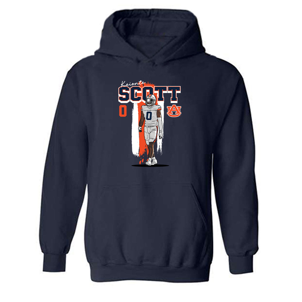 Auburn - NCAA Football : Keionte Scott - Caricature Hooded Sweatshirt