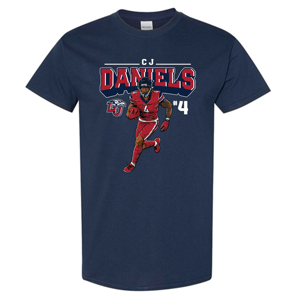 Liberty - NCAA Football : Cj Daniels - Caricature Short Sleeve T-Shirt