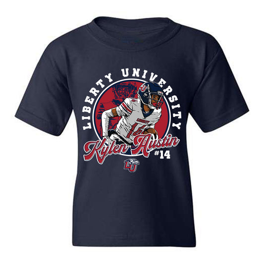 Liberty - NCAA Football : Kylen Austin - Caricature Youth T-Shirt