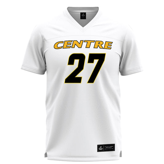 Centre College - NCAA Lacrosse : Austin Gentile - White Lacrosse Jersey