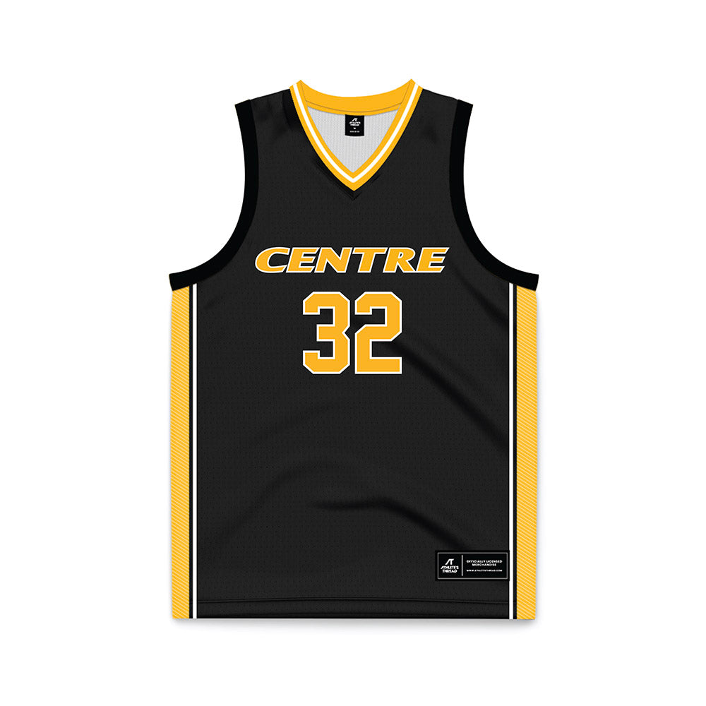 Centre College - NCAA Basketball : Perry Nadreau - Black Jersey