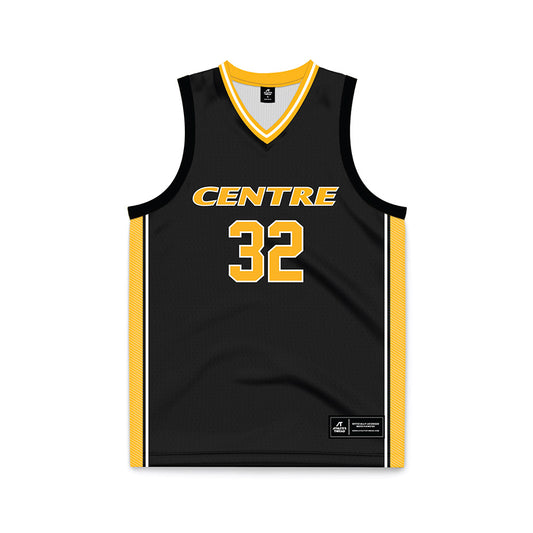 Centre College - NCAA Basketball : Perry Nadreau - Black Jersey