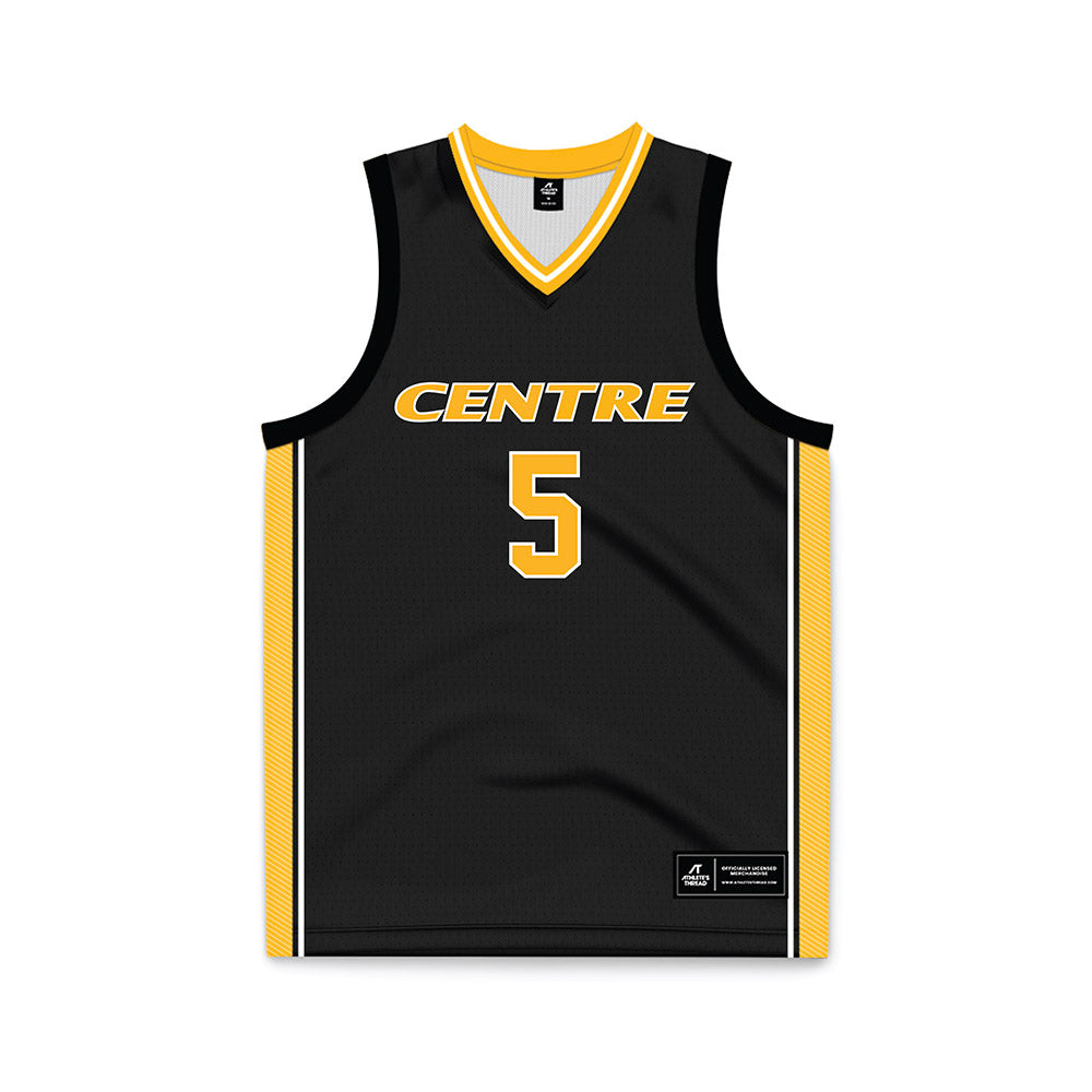 Centre College - NCAA Basketball : Bailey Rucker - Black Jersey