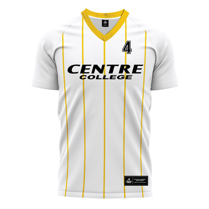 Centre College - NCAA Soccer : Ej Bryant - White Jersey