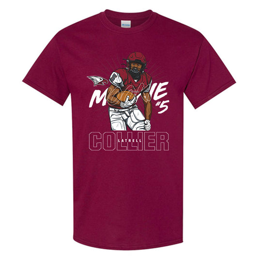 NCCU - NCAA Football : Latrell "Mookie" Collier - Caricature Short Sleeve T-Shirt