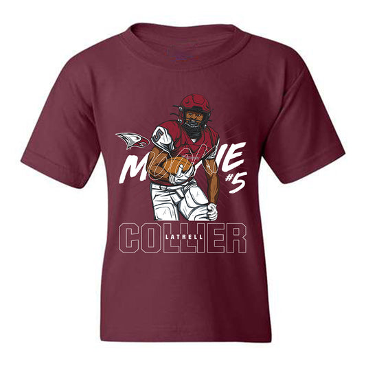 NCCU - NCAA Football : Latrell "Mookie" Collier - Caricature Youth T-Shirt