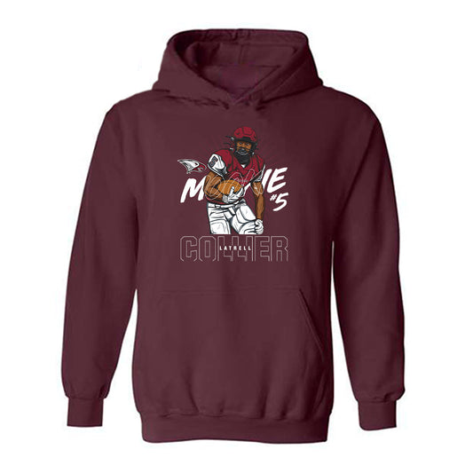 NCCU - NCAA Football : Latrell "Mookie" Collier - Caricature Hooded Sweatshirt