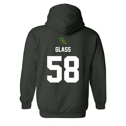 William & Mary - NCAA Football : Xavier Glass - Sports Shersey Hooded Sweatshirt