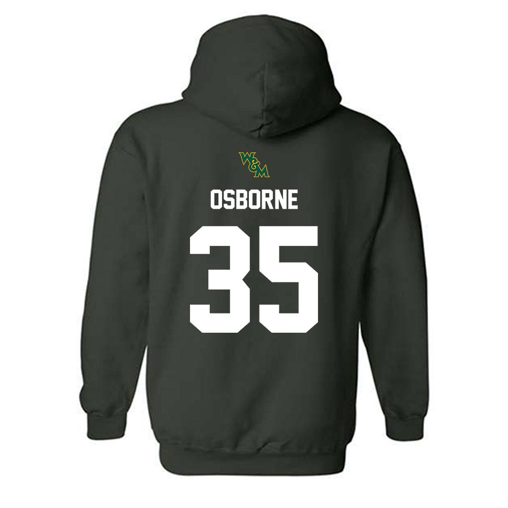 William & Mary - NCAA Football : Quinn Osborne - Green Sports Hooded Sweatshirt