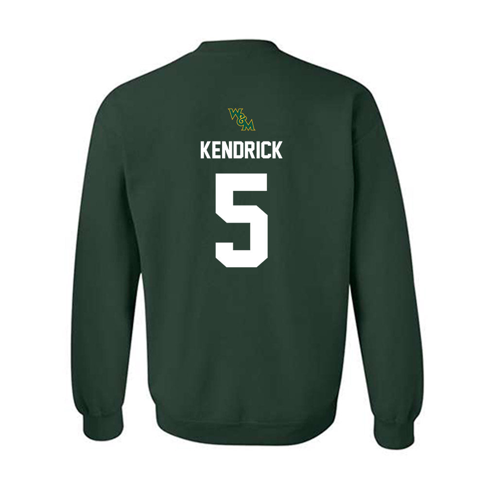 William & Mary - NCAA Football : DreSean Kendrick - Green Sports Sweatshirt