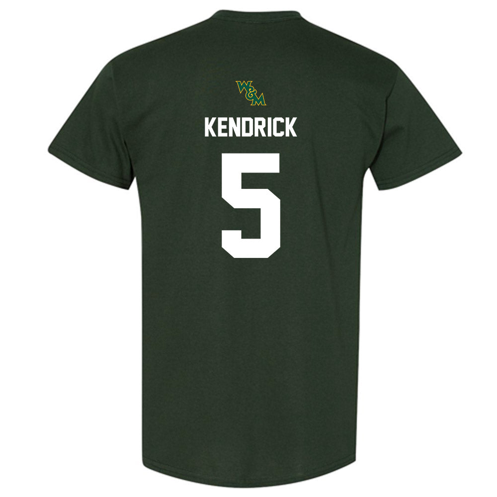 William & Mary - NCAA Football : DreSean Kendrick - Green Sports Short Sleeve T-Shirt