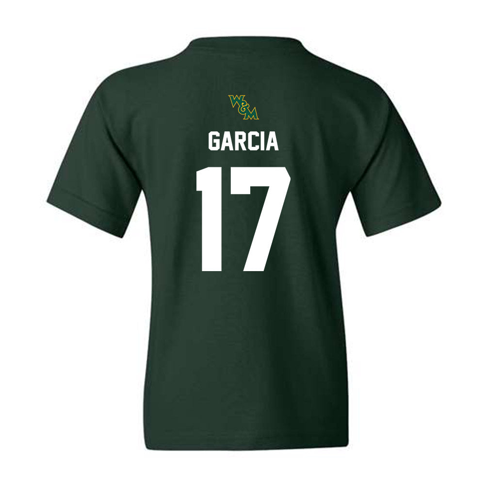 William & Mary - NCAA Football : Sascha Garcia - Green Sports Youth T-Shirt