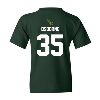 William & Mary - NCAA Football : Quinn Osborne - Green Sports Youth T-Shirt