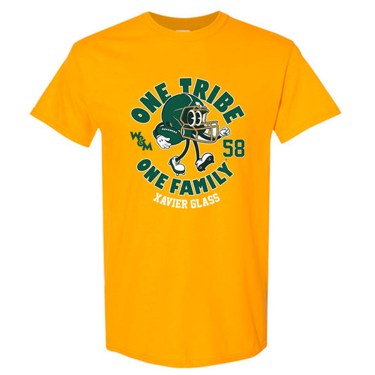 William & Mary - NCAA Football : Xavier Glass - Fashion Shersey Short Sleeve T-Shirt