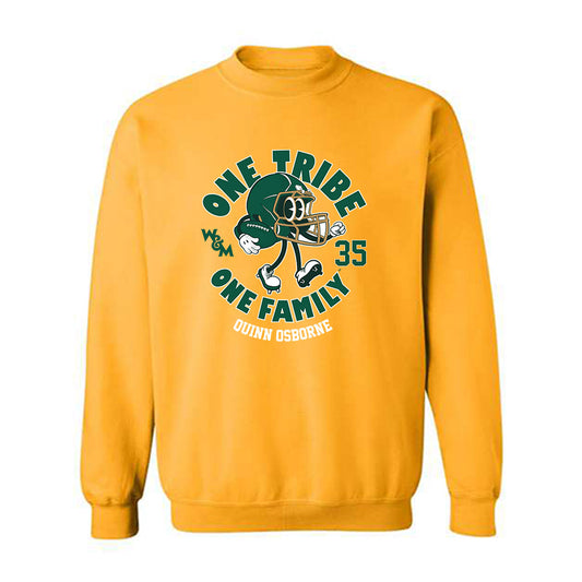 William & Mary - NCAA Football : Quinn Osborne - Gold Fashion Sweatshirt
