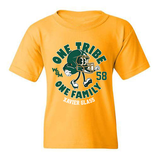 William & Mary - NCAA Football : Xavier Glass - Fashion Shersey Youth T-Shirt