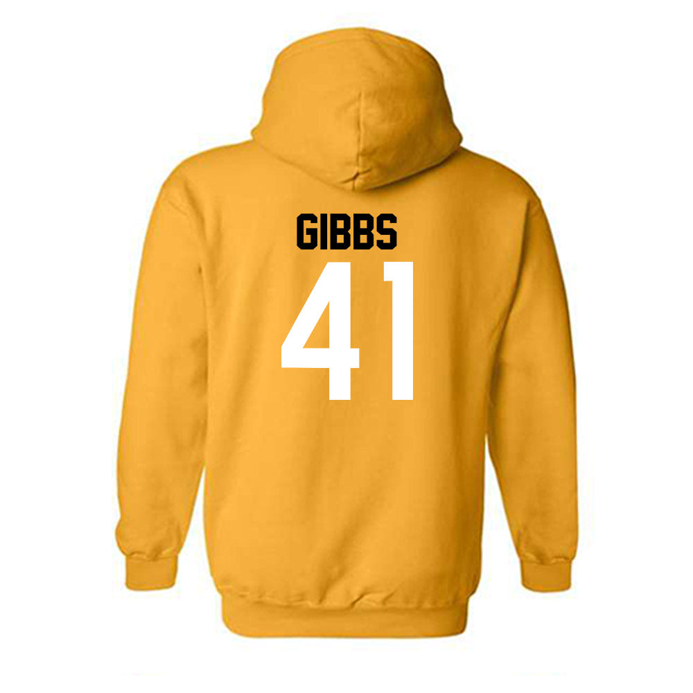 Southern Miss - NCAA Football : Connor Gibbs - Gold Replica Hooded Sweatshirt