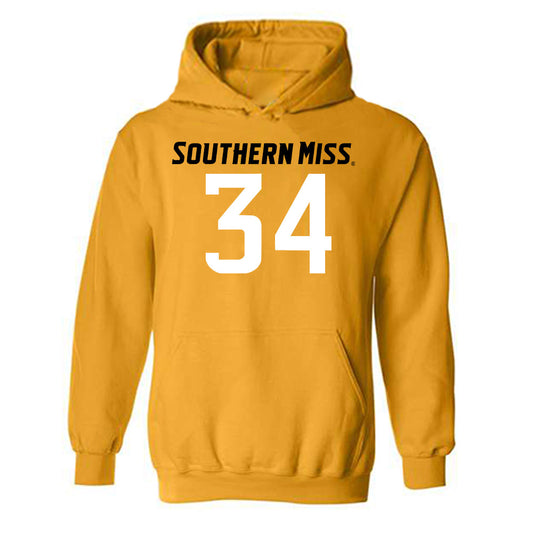 Southern Miss - NCAA Football : Exavious Reed - Replica Shersey Hooded Sweatshirt