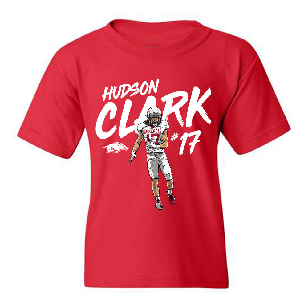 Arkansas - NCAA Football : Hudson Clark - Caricature Youth T-Shirt