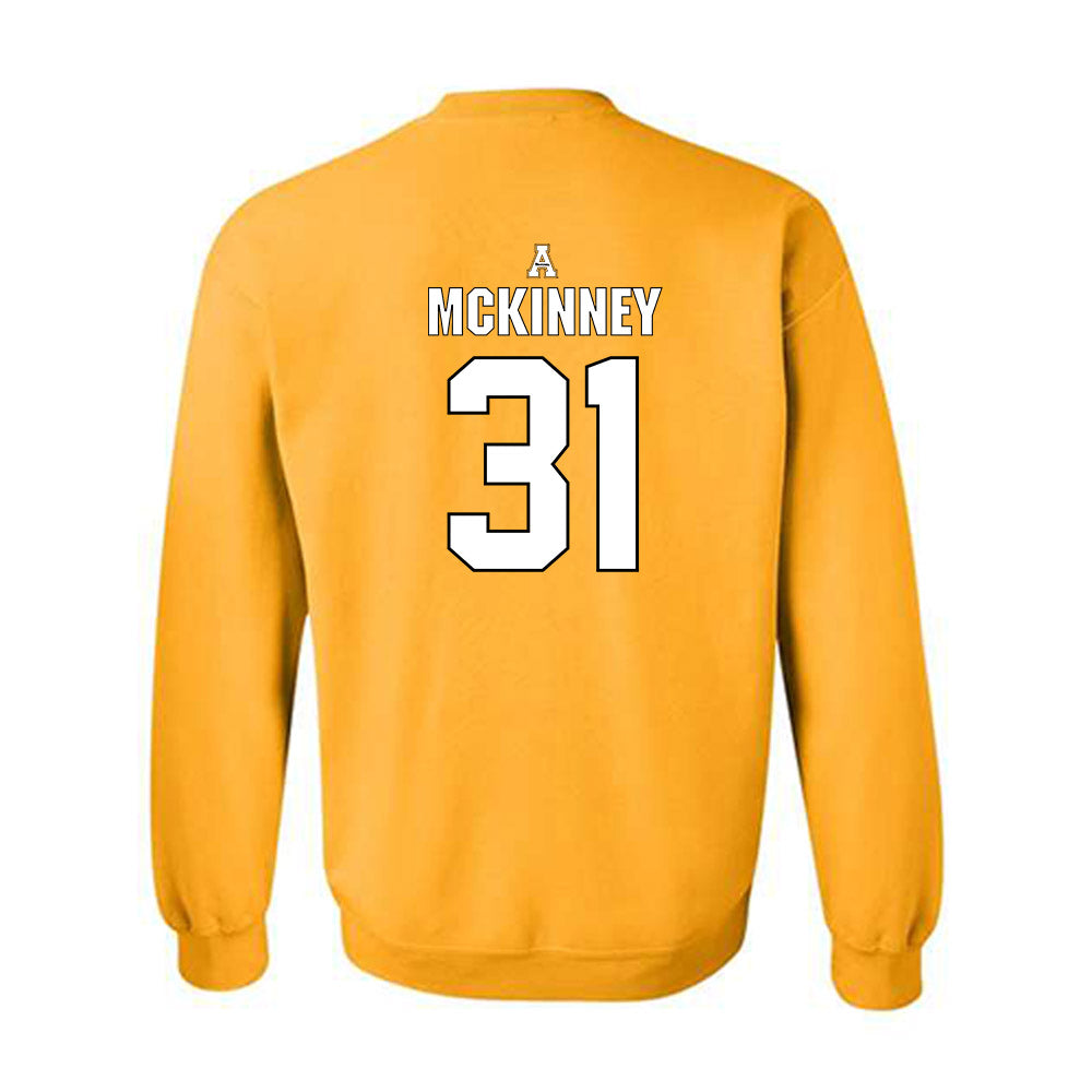 App State - NCAA Football : Dyvon McKinney - Gold Replica Shersey Sweatshirt