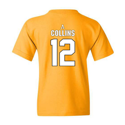 App State - NCAA Football : Shawn Collins - Gold Replica Shersey Youth T-Shirt