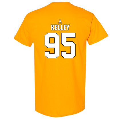 App State - NCAA Football : Montez Kelley - Gold Replica Short Sleeve T-Shirt