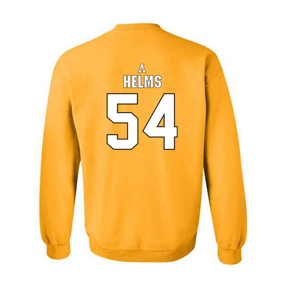 App State - NCAA Football : Isaiah Helms - Gold Replica Shersey Sweatshirt
