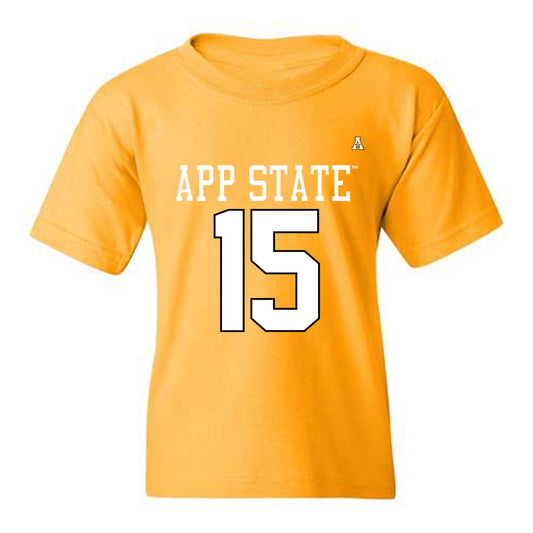 App State - NCAA Football : Makai Jackson - Gold Replica Shersey Youth T-Shirt