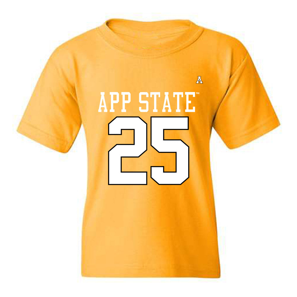 App State - NCAA Football : Jackson Greene - Gold Replica Shersey Youth T-Shirt