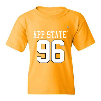 App State - NCAA Football : Josiah Wyatt - Gold Replica Shersey Youth T-Shirt
