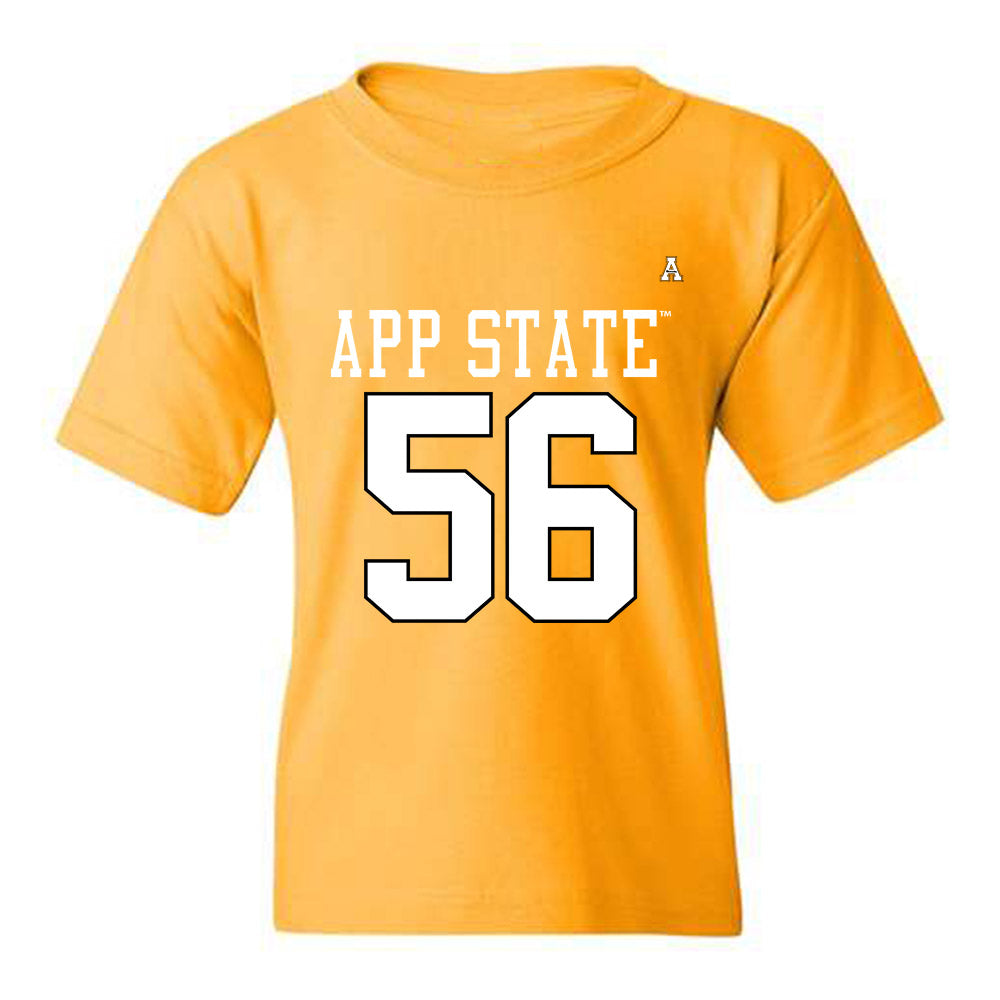 App State - NCAA Football : Kyle Arnholt - Gold Replica Shersey Youth T-Shirt