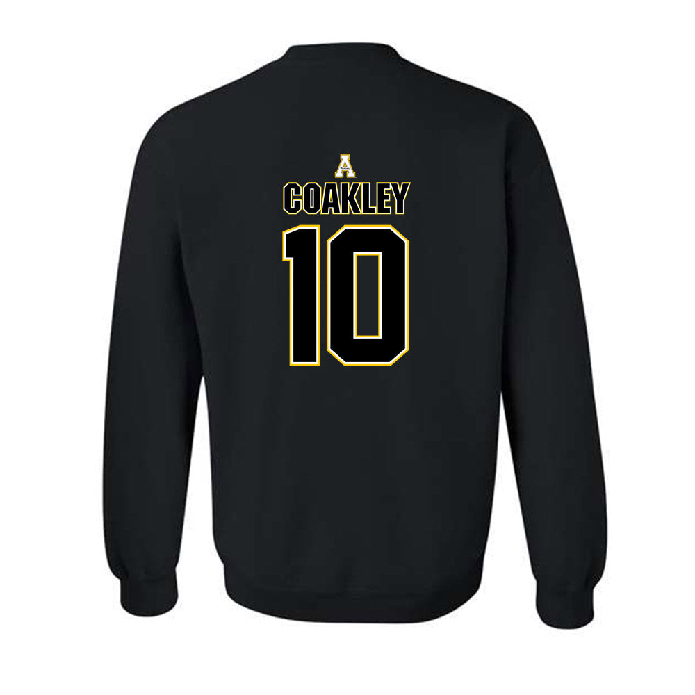 App State - NCAA Football : Zahn Coakley - Black Replica Sweatshirt