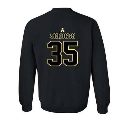 App State - NCAA Football : Jack Scroggs - Black Replica Sweatshirt
