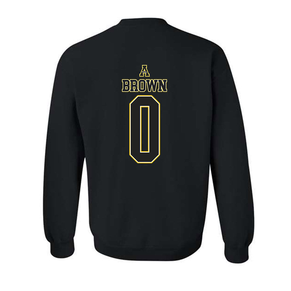 App State - NCAA Men's Basketball : Xavion Brown - Crewneck Sweatshirt Replica Shersey