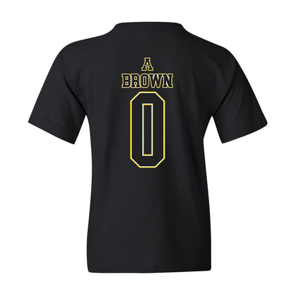 App State - NCAA Men's Basketball : Xavion Brown - Youth T-Shirt Replica Shersey