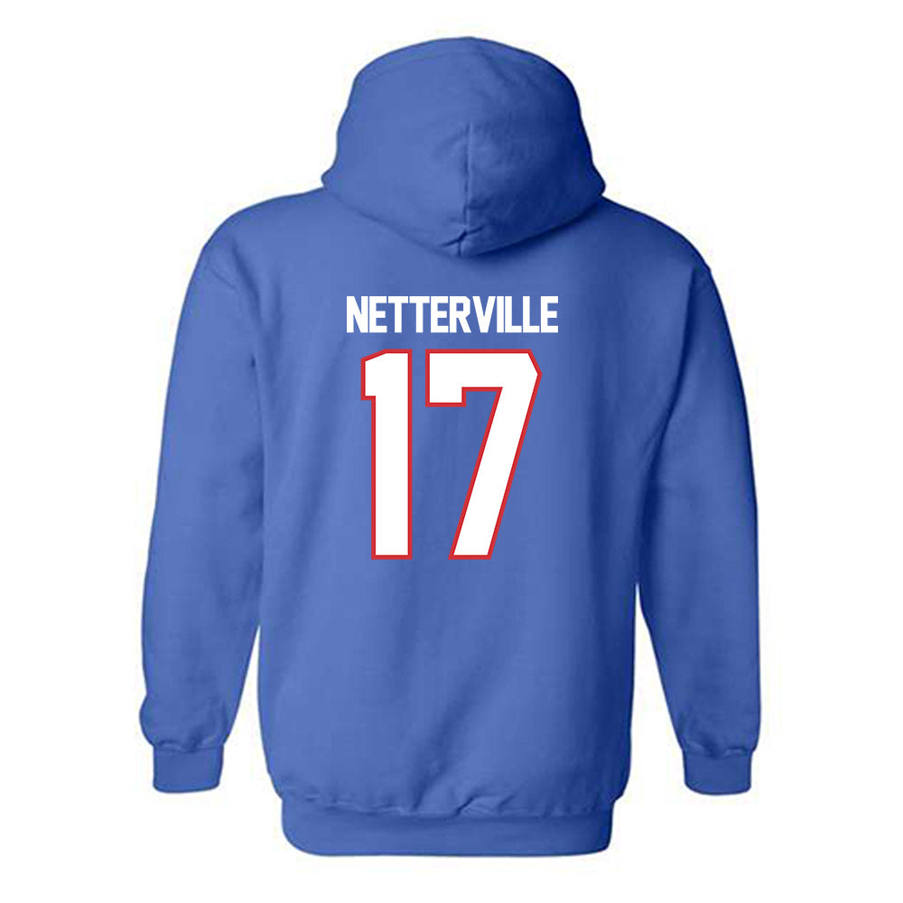 LA Tech - NCAA Baseball : Slade Netterville - Hooded Sweatshirt Replica Shersey