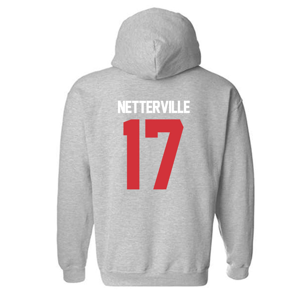 LA Tech - NCAA Baseball : Slade Netterville - Hooded Sweatshirt Replica Shersey