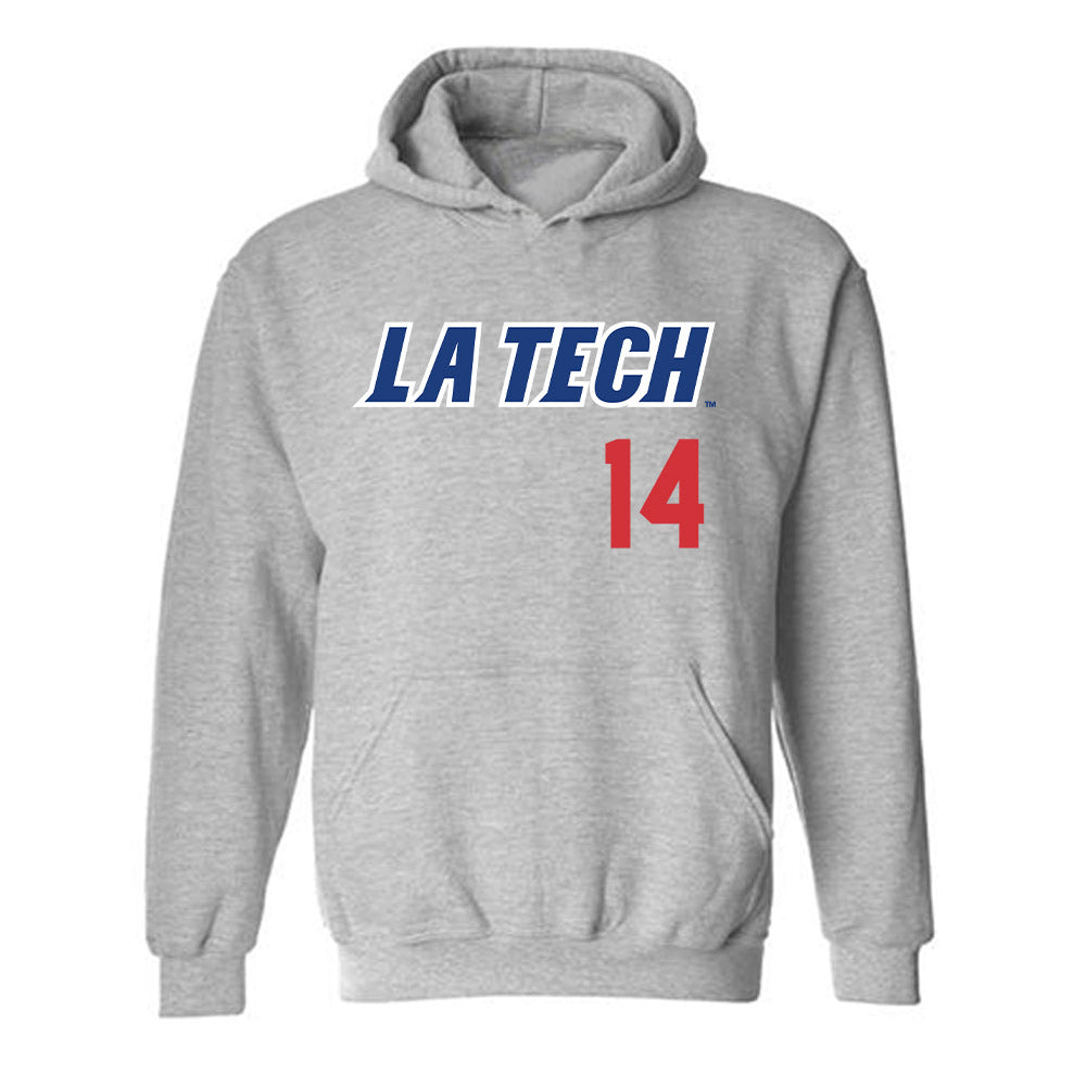 LA Tech - NCAA Baseball : Walker Burchfield - Hooded Sweatshirt Replica Shersey