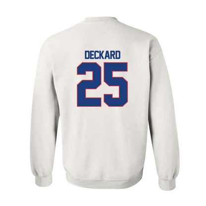 LA Tech - NCAA Football : Colton Deckard - White Replica Shersey Sweatshirt