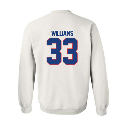 LA Tech - NCAA Football : Tavis Williams - White Replica Shersey Sweatshirt