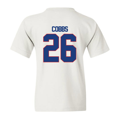 LA Tech - NCAA Football : Josh Cobbs - White Replica Shersey Youth T-Shirt