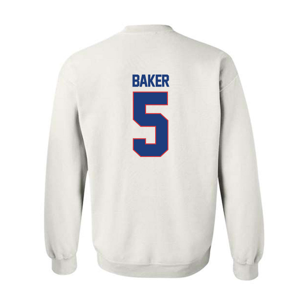 LA Tech - NCAA Football : Blake Baker - White Replica Shersey Sweatshirt